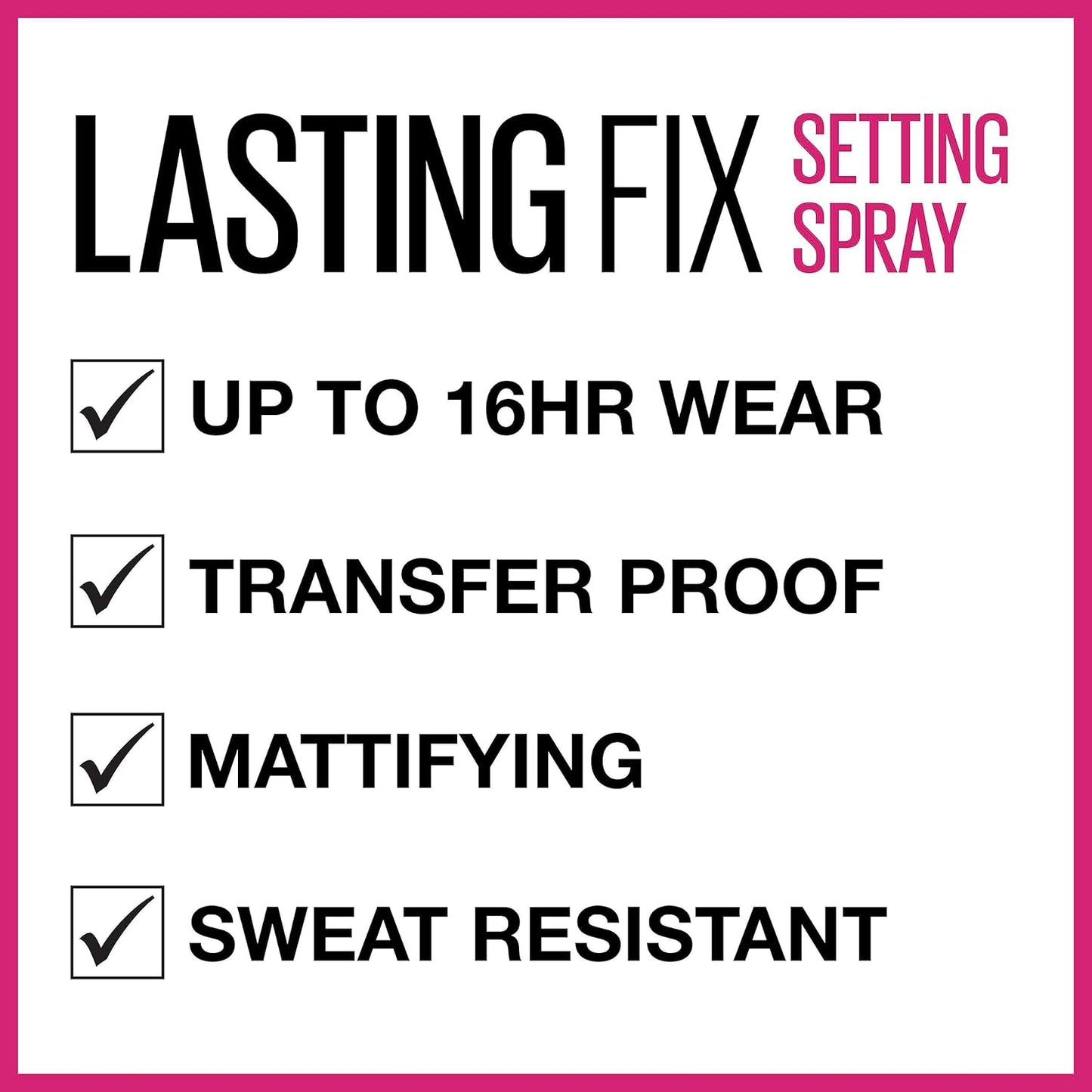 New York Lasting Fix Makeup Setting Spray Professional Formula